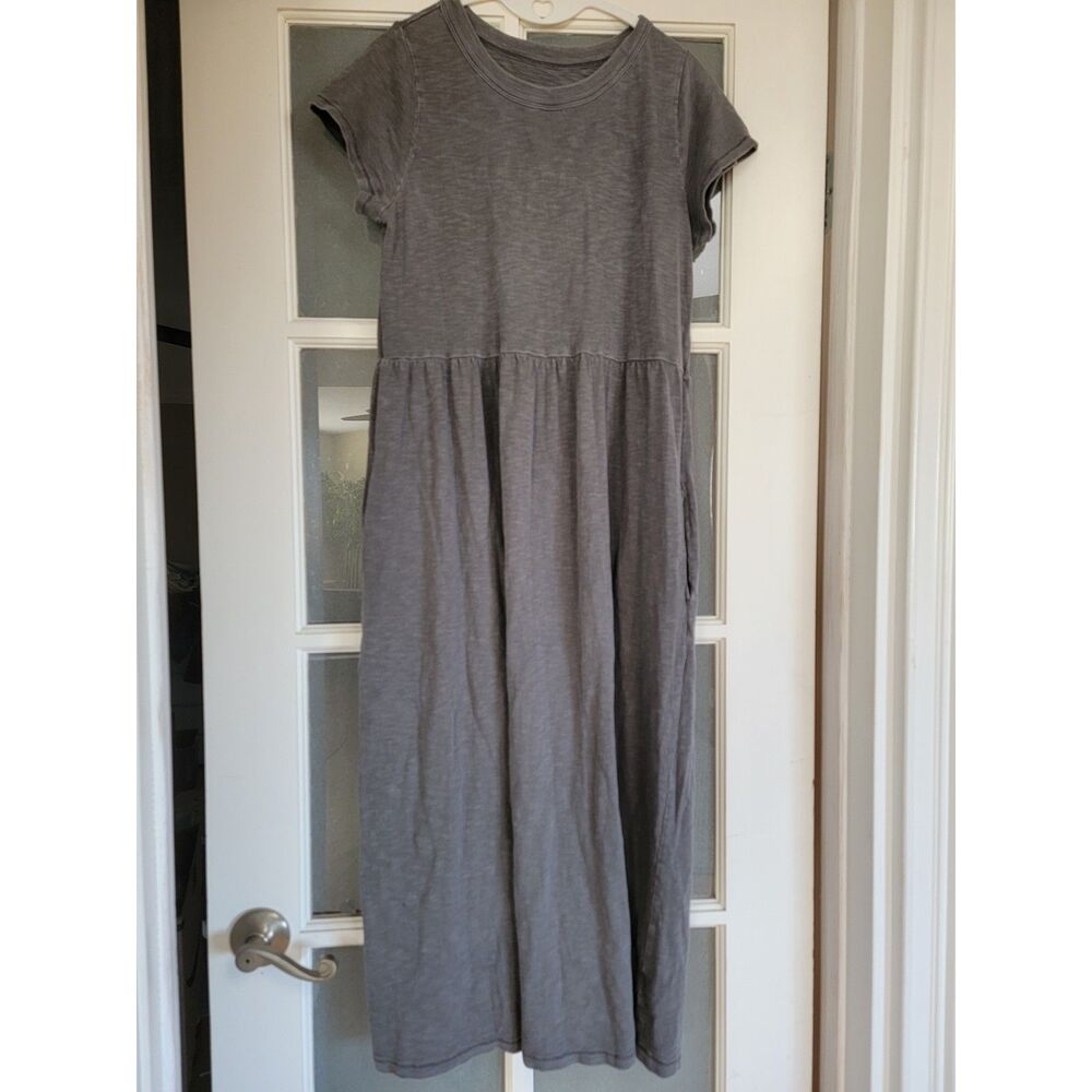 Universal Thread 100% Cotton T-Shirt Dress Charcoal Gray Extra Small XS